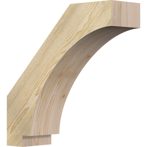 Ekena Millwork 6"W x 20"D x 20"H Imperial Rough Sawn Knee Brace, Douglas Fir BRC06X20X20IMP00RDF - main